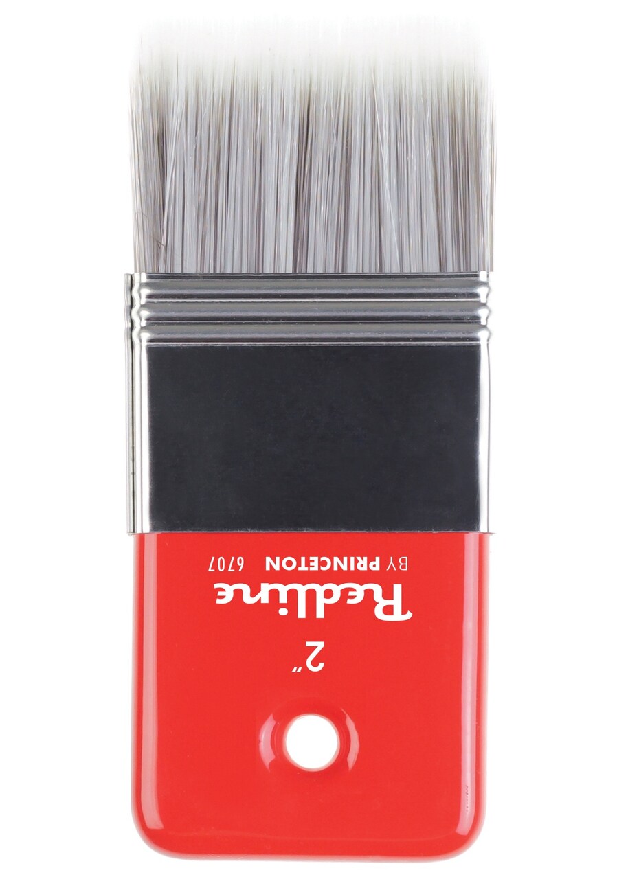 Princeton Series 6700 Redline Synthetic Brush-Short Handle Flat 2"
